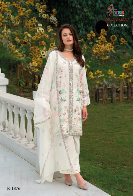 Shree R 1876 Cambric Cotton Ready Made Pakistani Salwar Suits Exporters In India